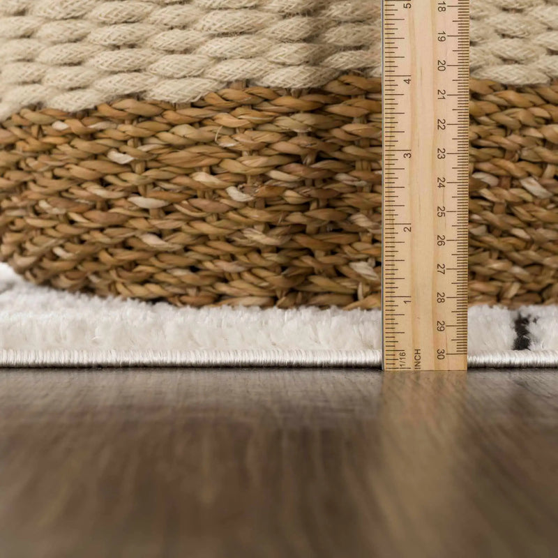 Keats Black & White Area Rug by Boutique Rugs