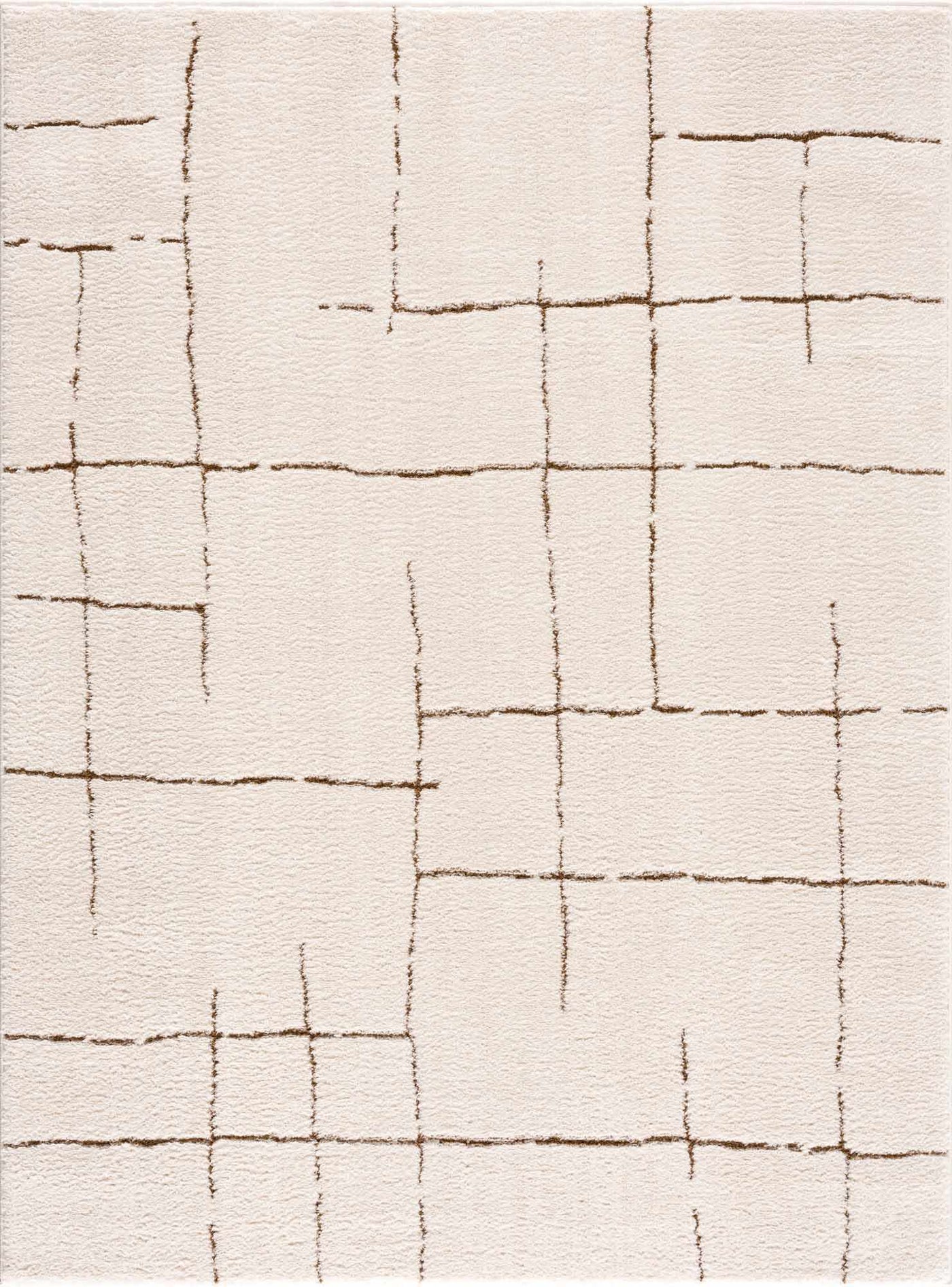 Koume Ivory & Brown Area Rug by Boutique Rugs