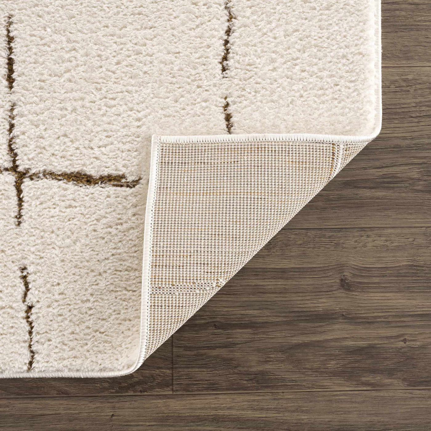 Koume Ivory & Brown Area Rug by Boutique Rugs