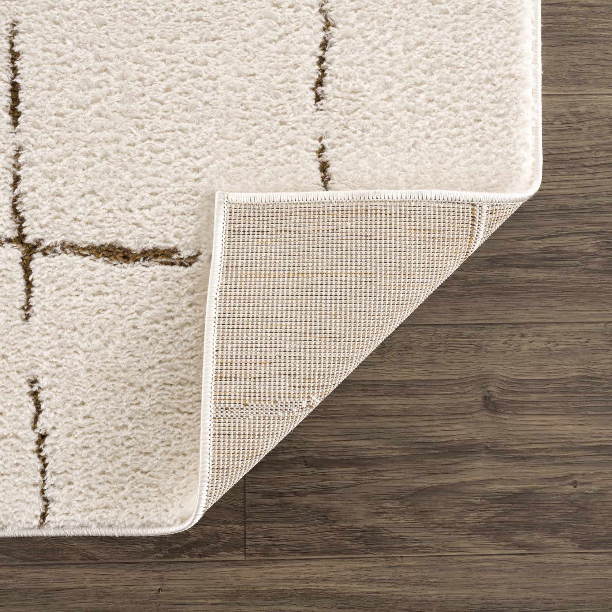 Koume Ivory & Brown Area Rug by Boutique Rugs
