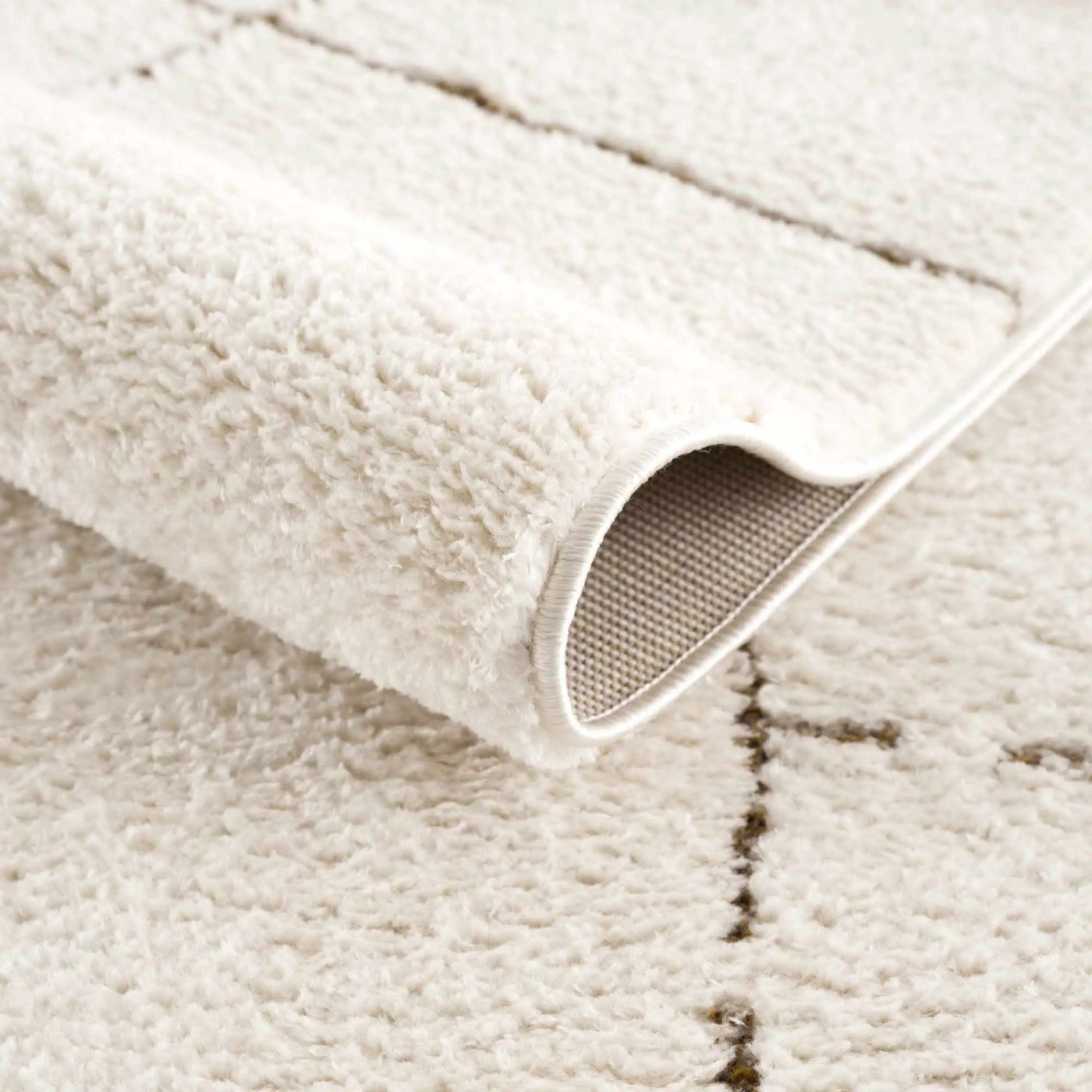 Koume Ivory & Brown Area Rug by Boutique Rugs