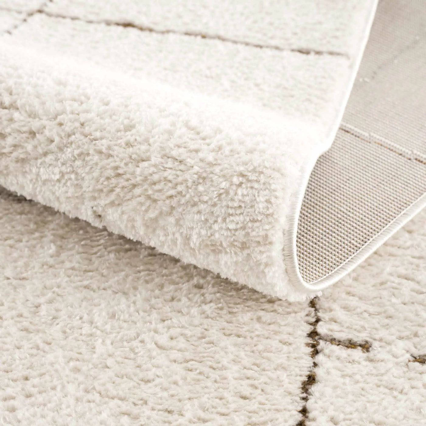 Koume Ivory & Brown Area Rug by Boutique Rugs