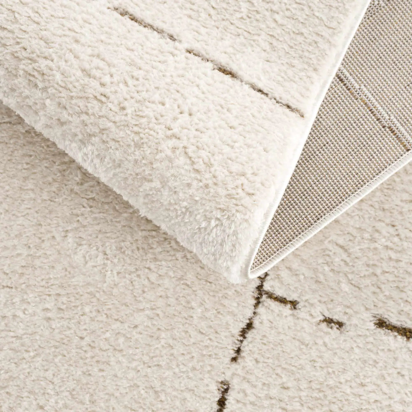 Koume Ivory & Brown Area Rug by Boutique Rugs
