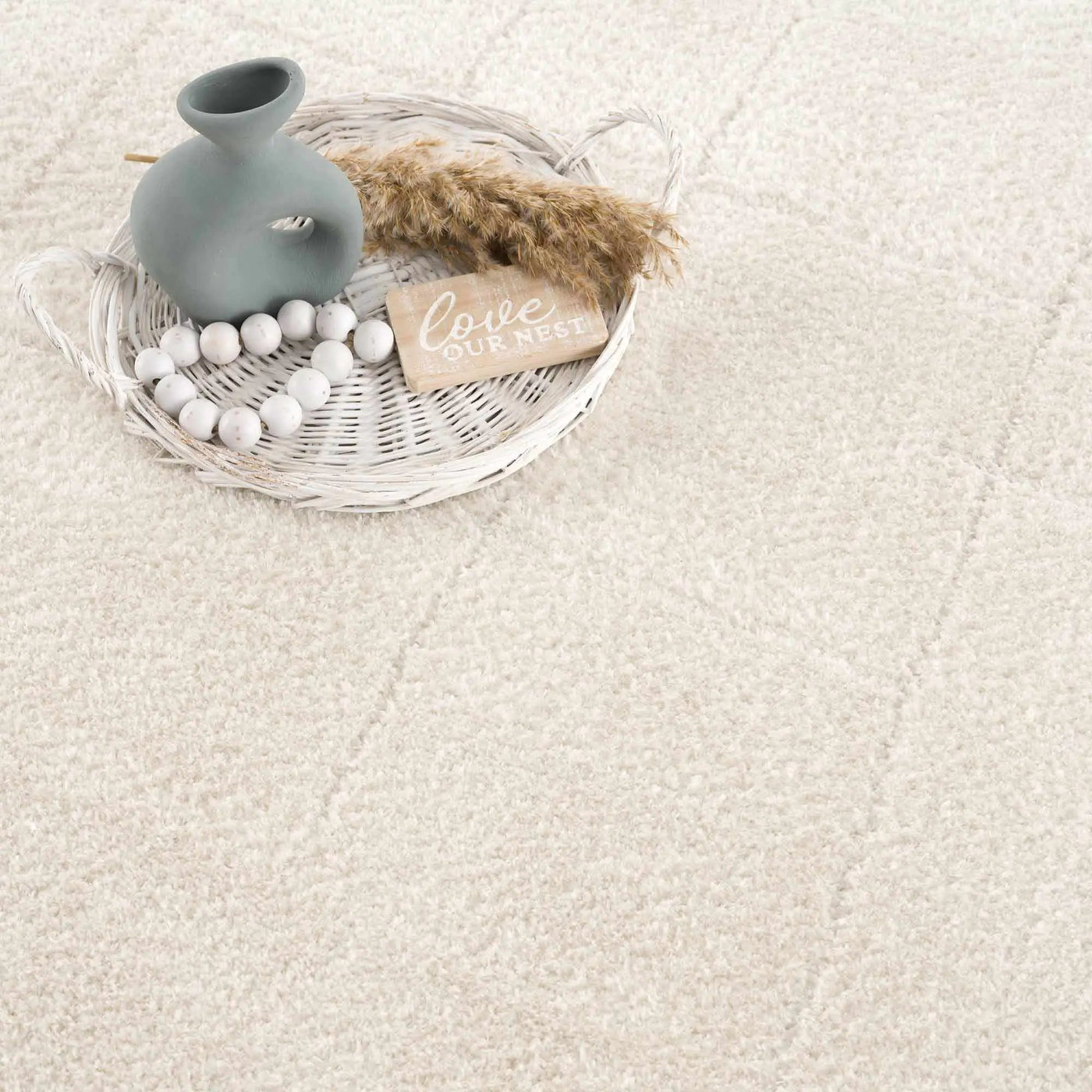 Koume Ivory Area Rug by Boutique Rugs