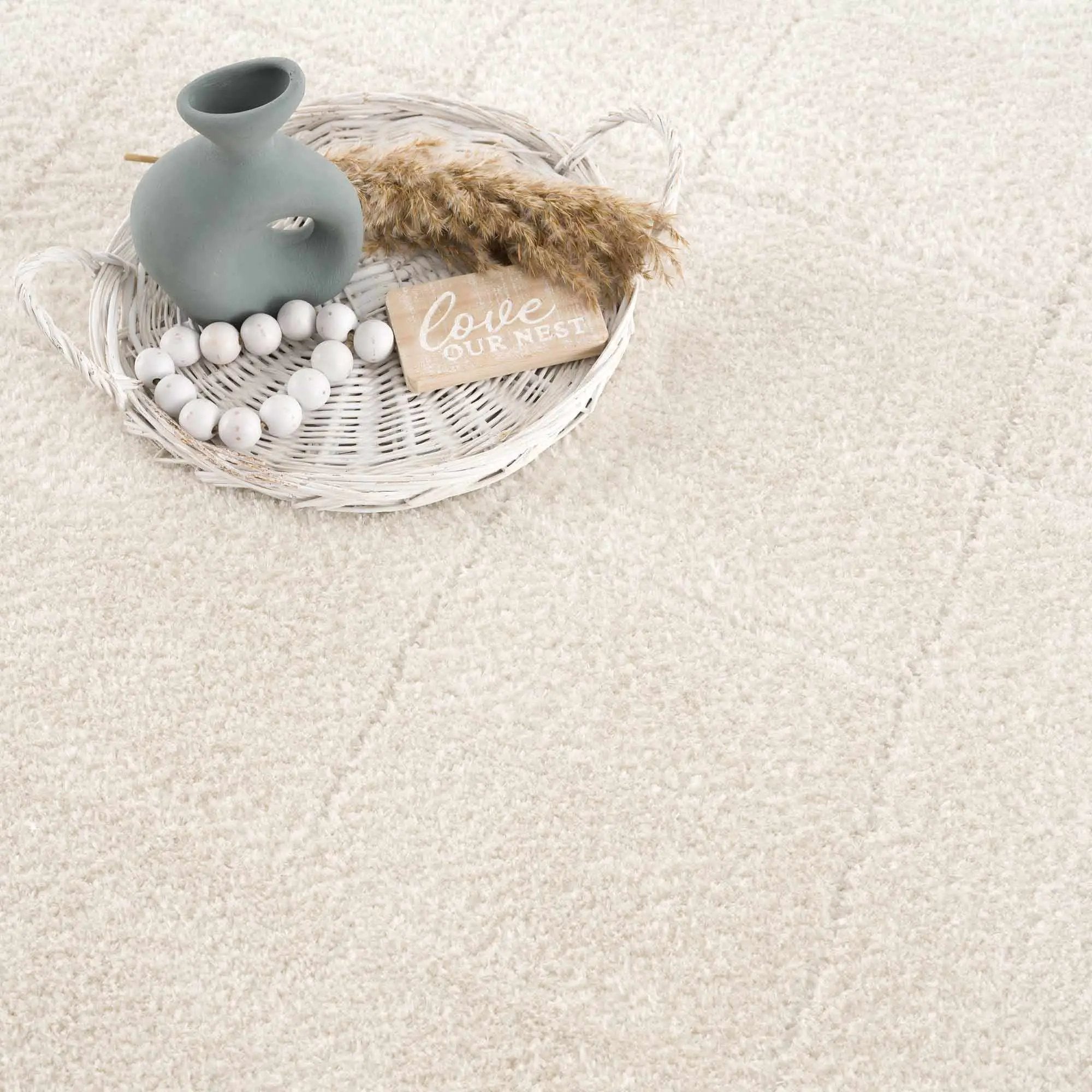 Koume Ivory Area Rug by Boutique Rugs