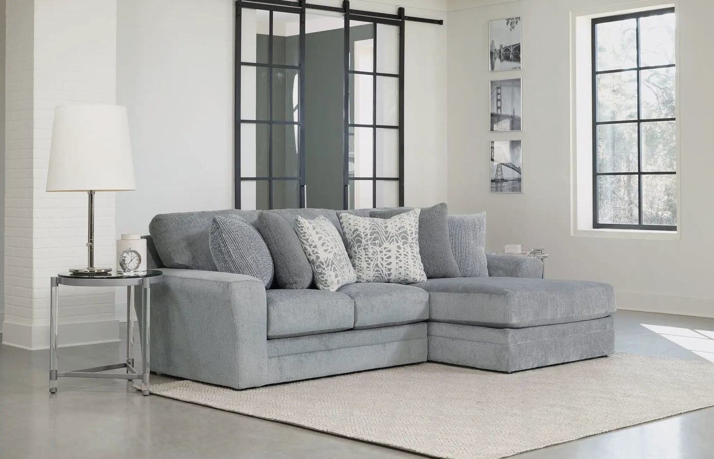 Glacier - Sectional With Included Accent Pillows by Unique Piece Furniture