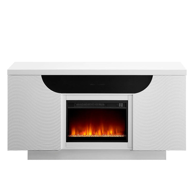 Alessia - Electric Fireplace With Multi Color LED And Flame Settings by HouseOfZazla