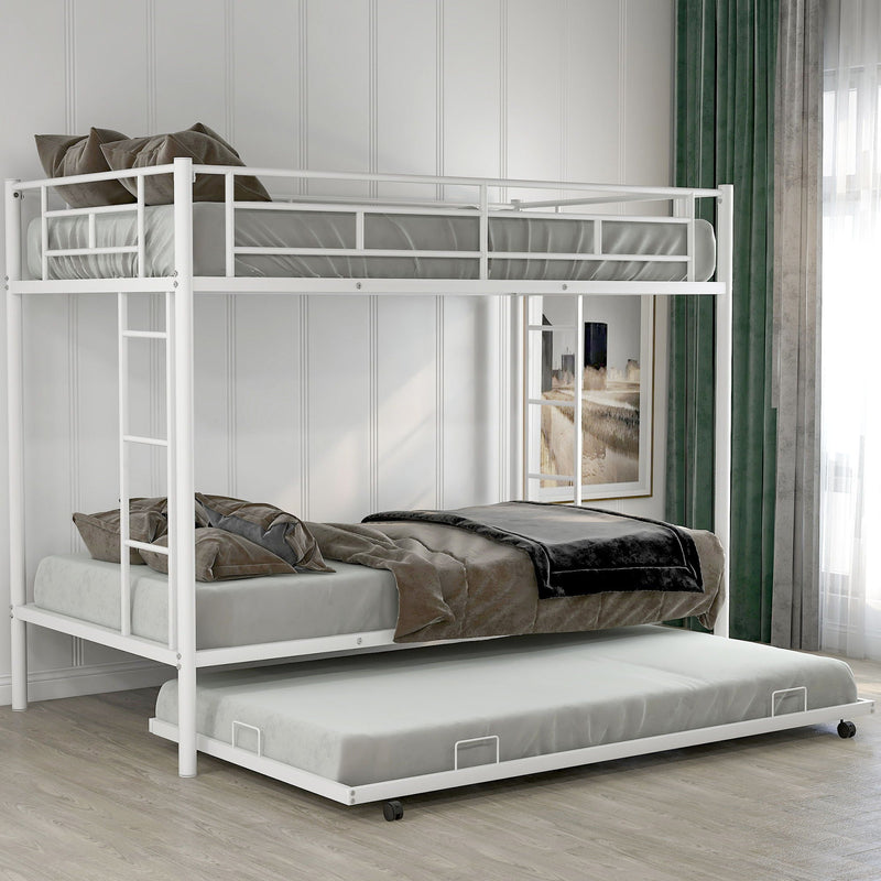 Twin Over Twin Bunk Bed With Trundle by Unique Piece Furniture