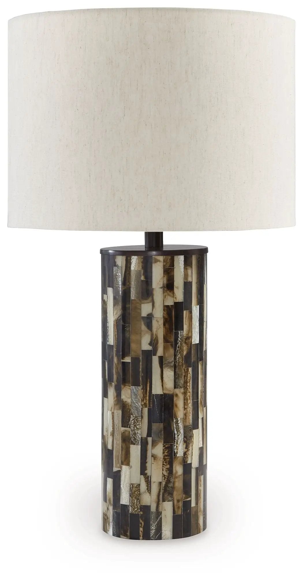 Ellford - Poly Table Lamp - Black / Brown / Cream by Unique Piece Furniture