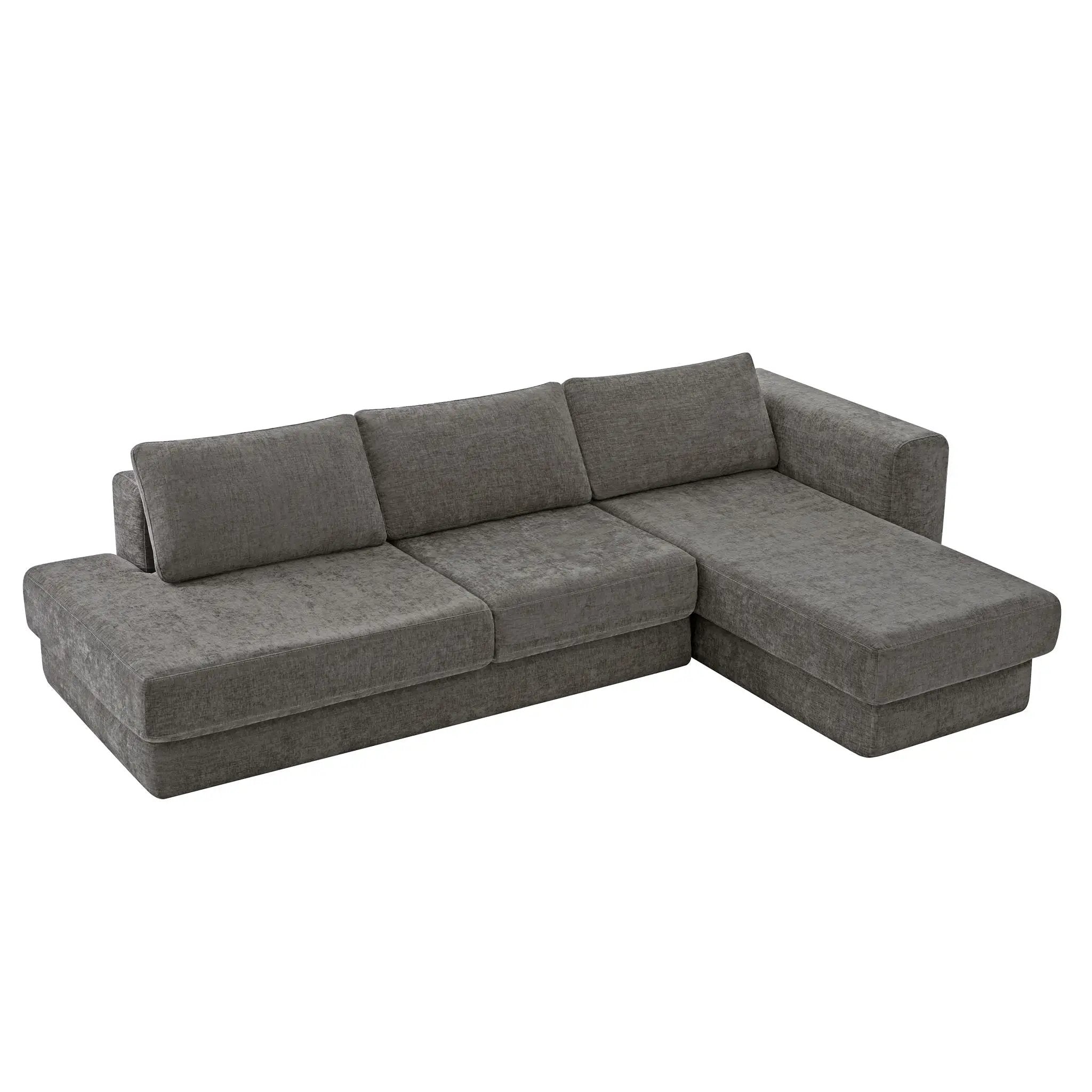 L-Shaped Modular Sofa With Double Layer Cushion by HouseOfZazla