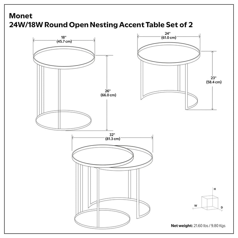 Monet - Metal Table by Unique Piece Furniture