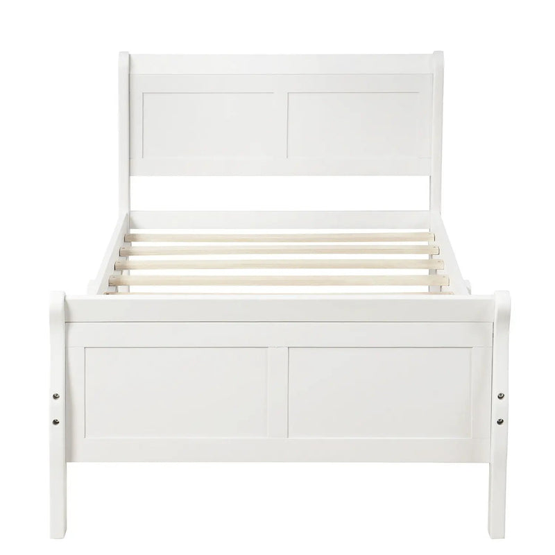 Platform Bed Frame Mattress Foundation Sleigh Bed With Headboard / Footboard / Wood Slat Suppor by Unique Piece Furniture