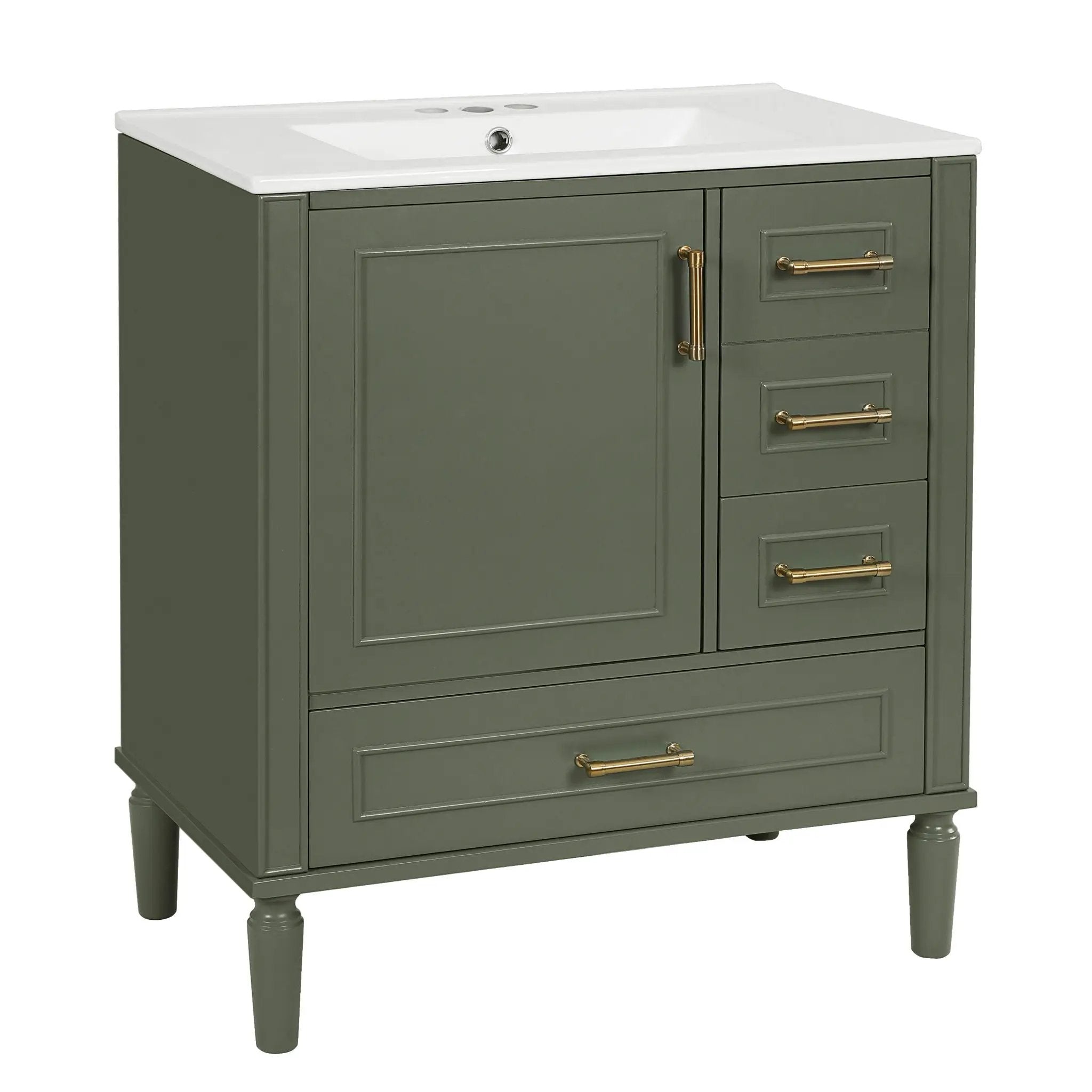 Traditional Bathroom Vanity Set With Soft Close Doors