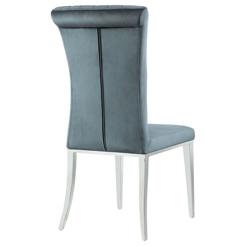 Tufted Side Upholstered Dining Chair (Set of 2) - Gray by HouseOfZazla