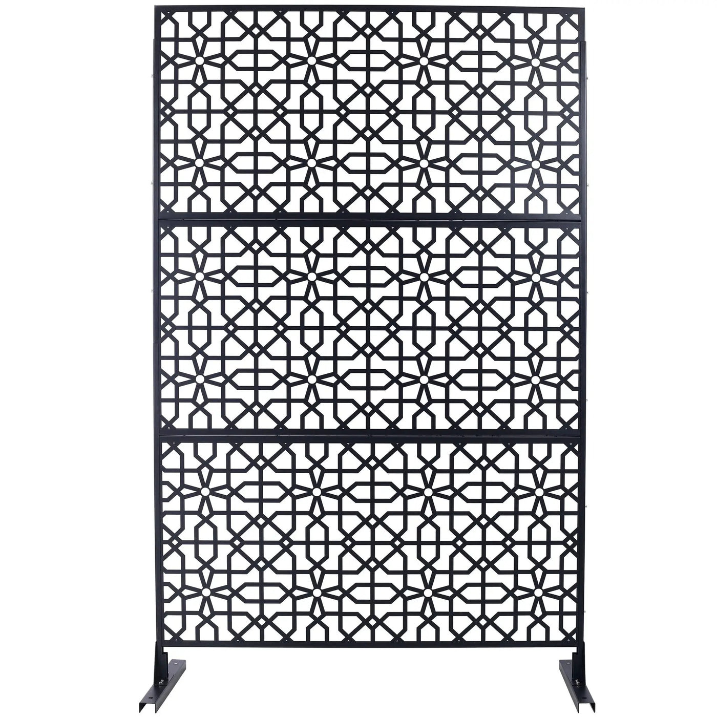 Outdoor & Indoor Metal Freestanding Decorative Privacy Screen by Unique Piece Furniture