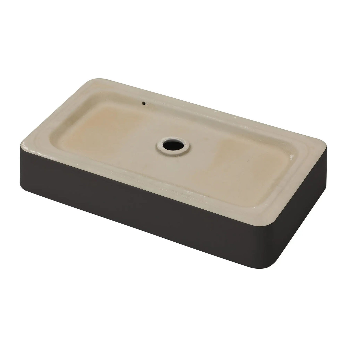 Modern European Design Ceramic Rectangular Vessel Bathroom Sink by HouseOfZazla