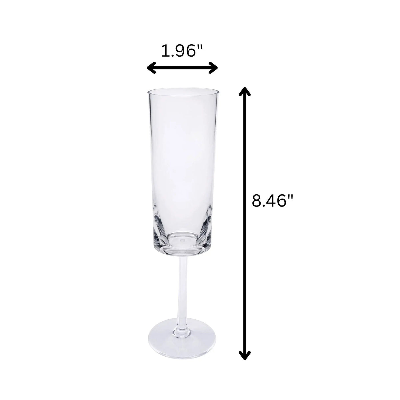 Oval Halo - Acrylic Champagne Flutes (Set of 4) by HouseOfZazla