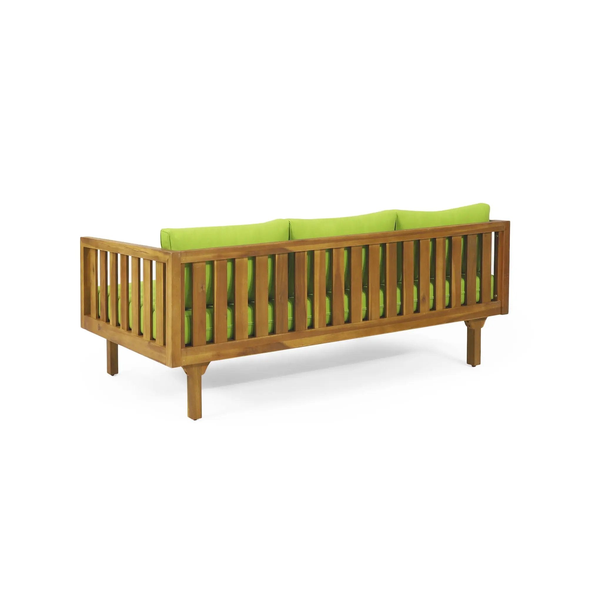 Claremont 3 Seater Daybed Teak Acacia Wood Water Resistant Cushions by HouseOfZazla