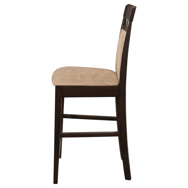 Gabriel Closed Back Counter Chair Cappuccino (Set of 2) by Unique Piece Furniture
