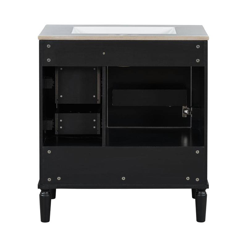 Traditional Bathroom Vanity Set With Soft Close Doors