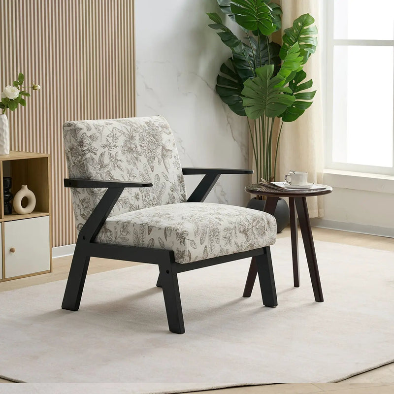 Mid-Century Modern Lounge Armchair - Seat Cushion (Beige + Grey) by HouseOfZazla
