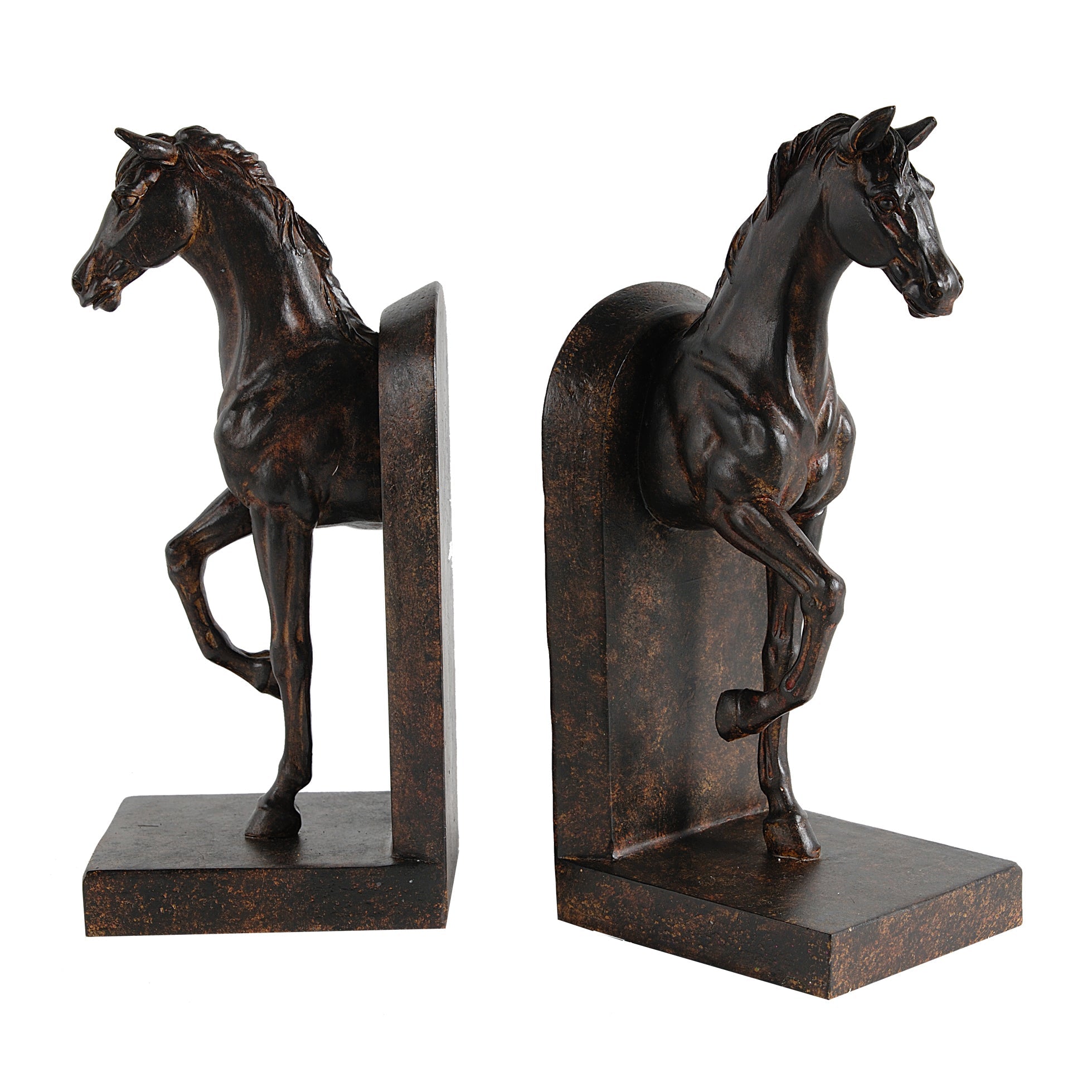 S/2 5x4x10.5' Trotting Horse Bookends by HouseOfZazla