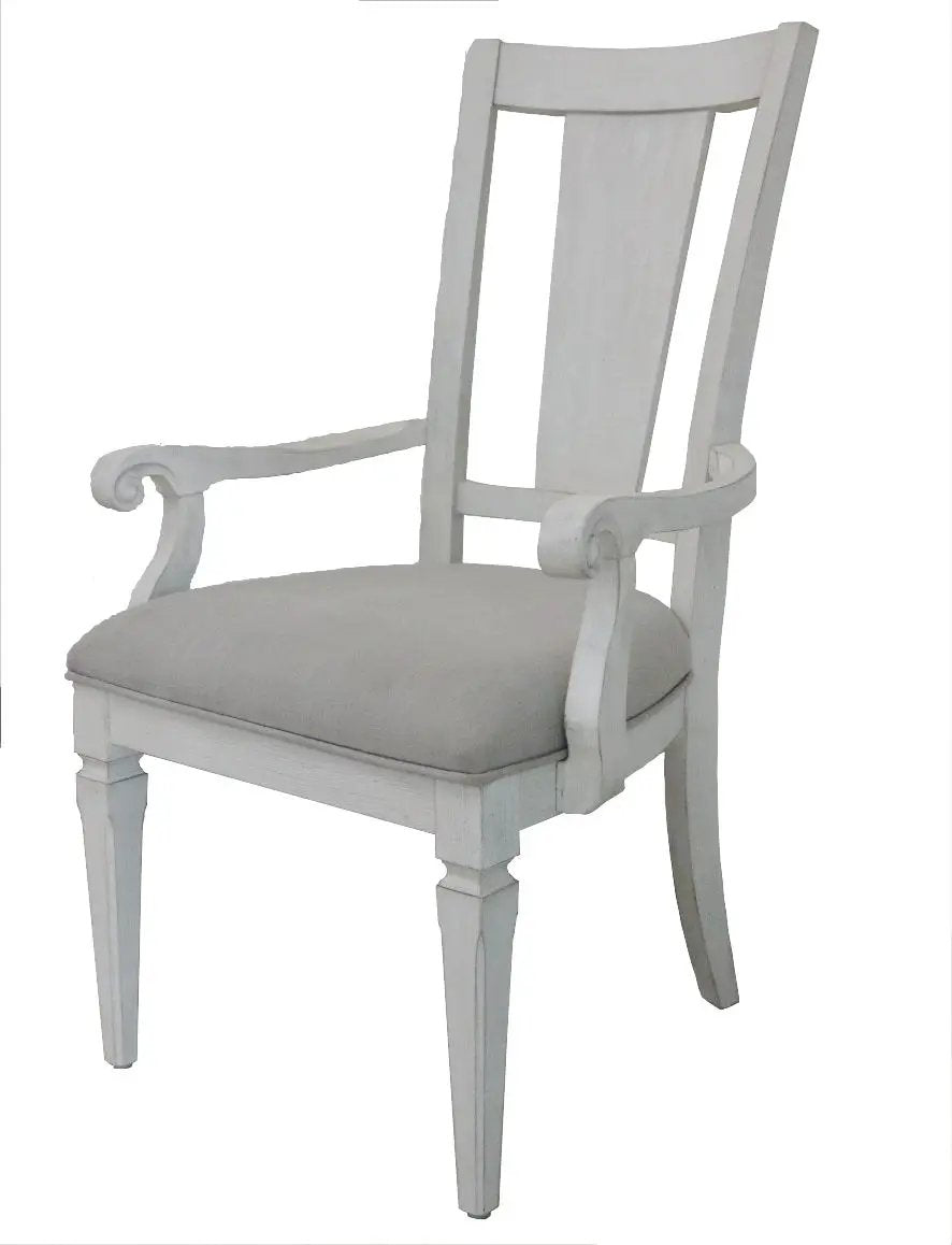 Katia - Arm Chair (Set of 2) - Light Gray / White by HouseOfZazla