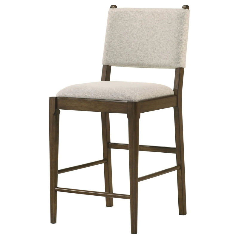 Crispin - Upholstered Counter Side Chair (Set of 2) - Brown by HouseOfZazla