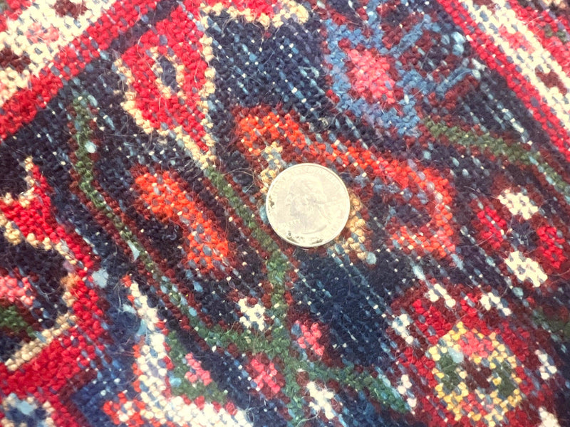 Large Persian Tribal Rug 11x17, Palace Sized Wool Handmade Vintage Carpet, Oversized Hand Knotted Rug, Red, Hamadan Dargazin Rug by Jewel Rugs