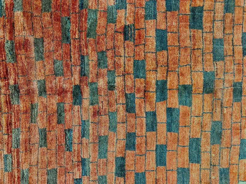 Persian Gabbeh Rug 6x8 ft, Wool Handmade Tribal Rug by Jewel Rugs