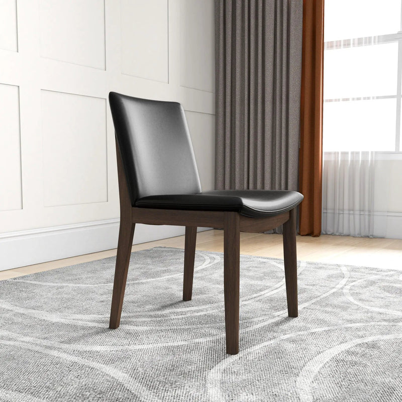 Laura - Mid-Century Modern Solid Wood Dining Chair (Set of 2) by HouseOfZazla