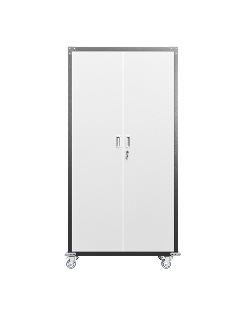Garage Storage Cabinets with Locking Doors and 4 Adjustable Shelves by HouseOfZazla