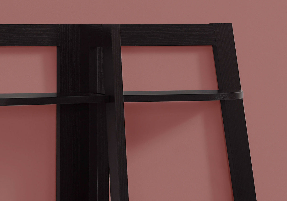 Modern 3 Tier Wood Etagere Bookshelf with Open Design - White, Dark Brown, or Light Brown, photo 12 of 12