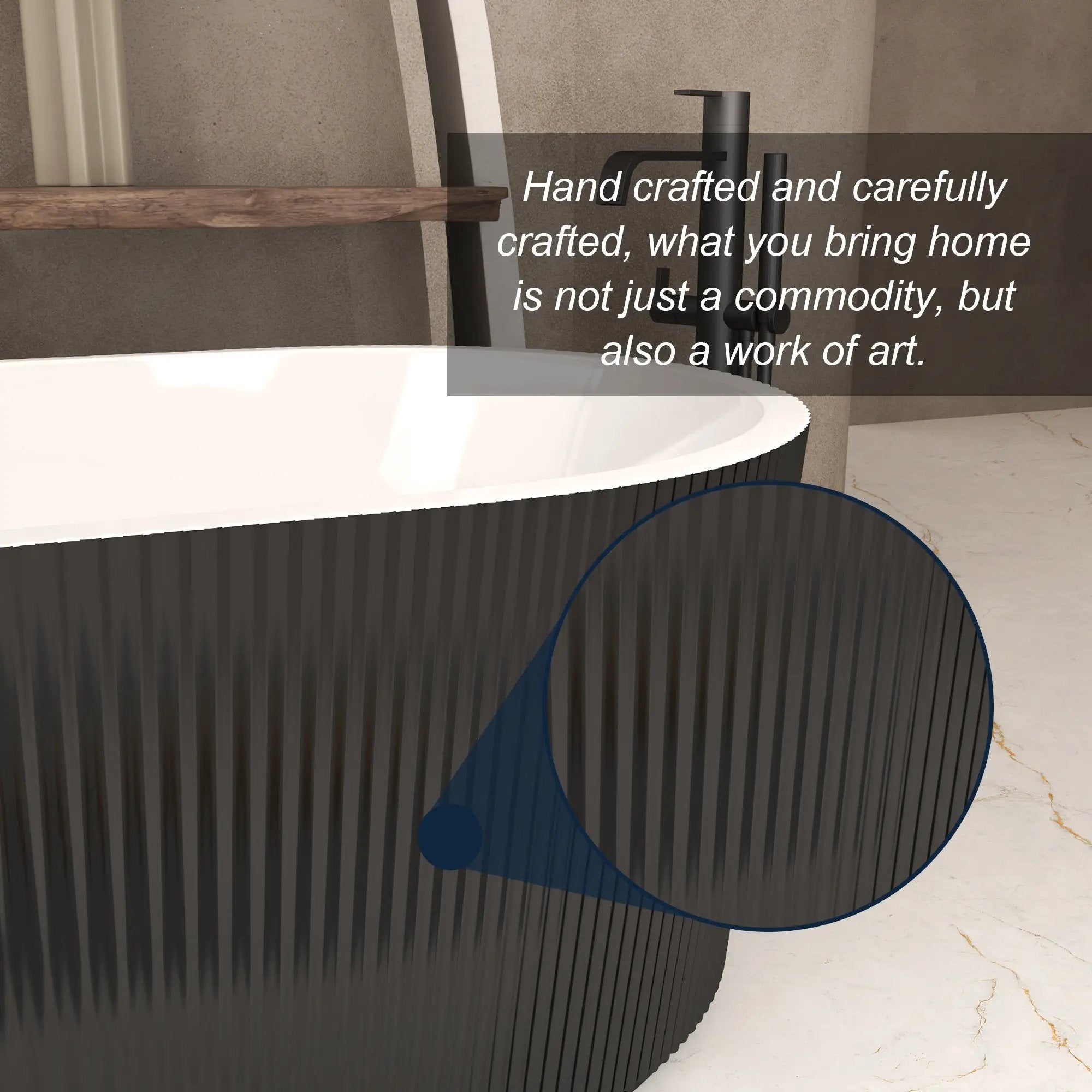 67" Linear Acrylic Freestanding Bathtub by HouseOfZazla