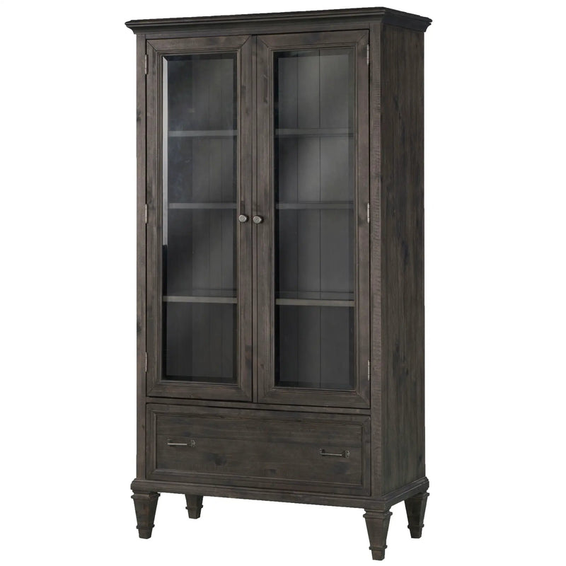 Sutton Place - Door Bookcase - Weathered Charcoal by Unique Piece Furniture