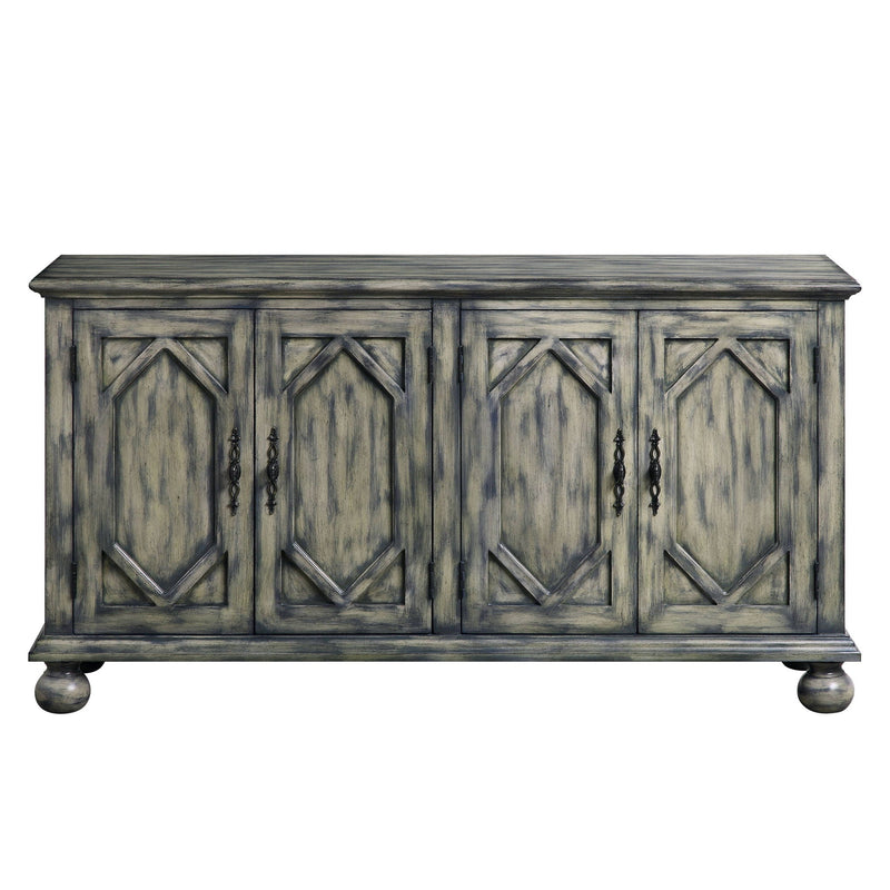 Pavan Console Cabinet with Patterned Doors - Gray, photo 4 of 4