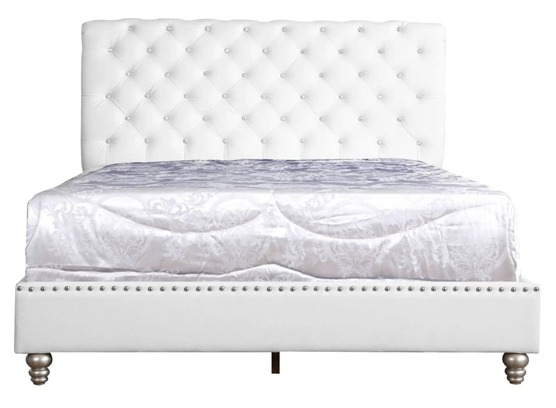 Elegant Transitional Upholstered Bed by HouseOfZazla