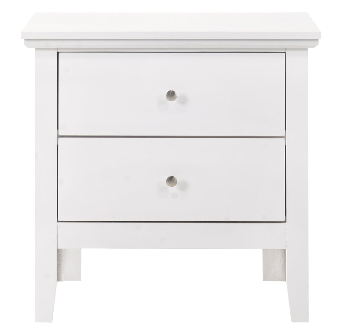 English Dovetailed Drawers Nightstand with Nickel Hardware - Multiple Colors, photo 26 of 26