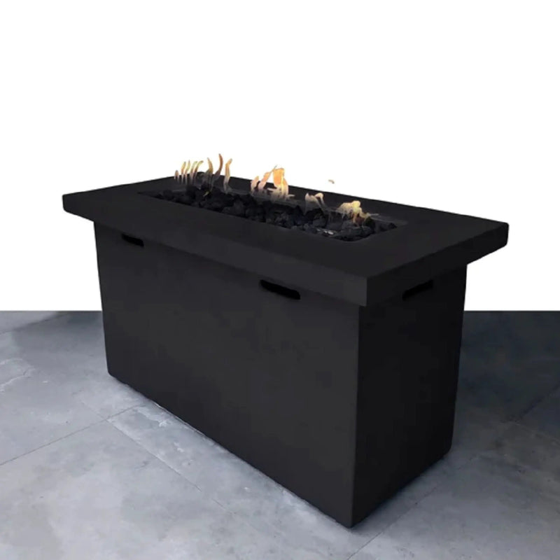 Reinforced Propane Outdoor Fire Pit Table Durable Construction - Charcoal by HouseOfZazla