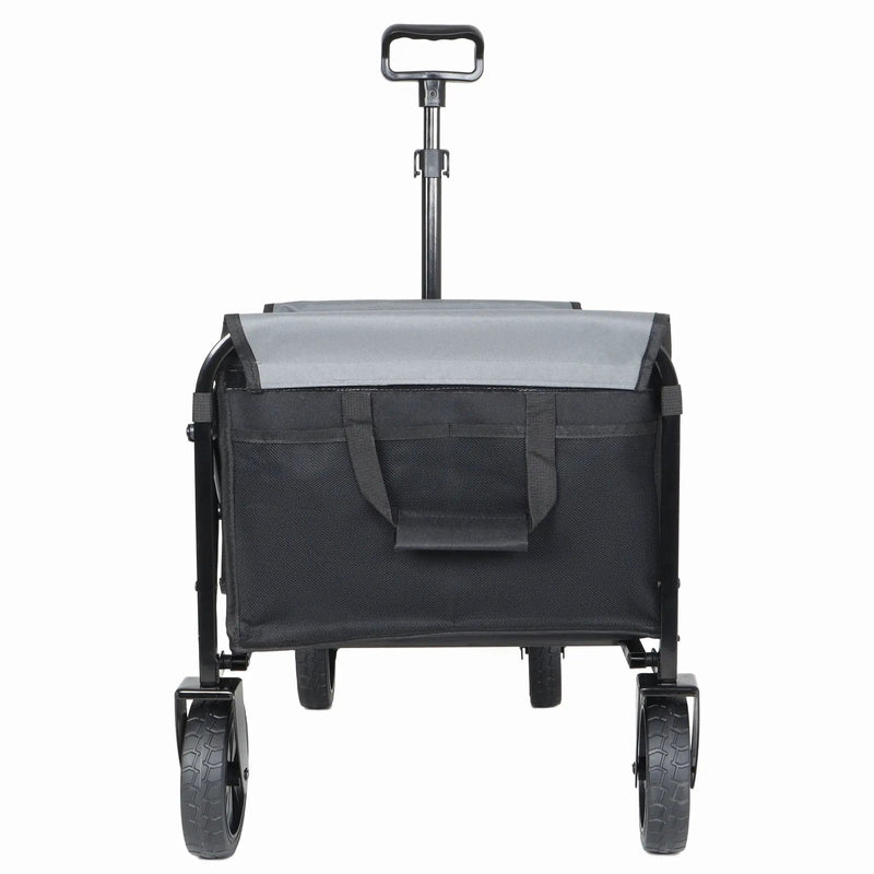 All-in-One Convertible Folding 4-Wheel Trolley with Bench Seat by HouseOfZazla