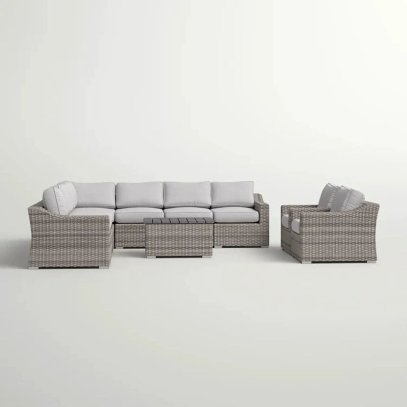 Stylish Sofa Seating Group With Cushions Perfect For Outdoor Gatherings by Unique Piece Furniture