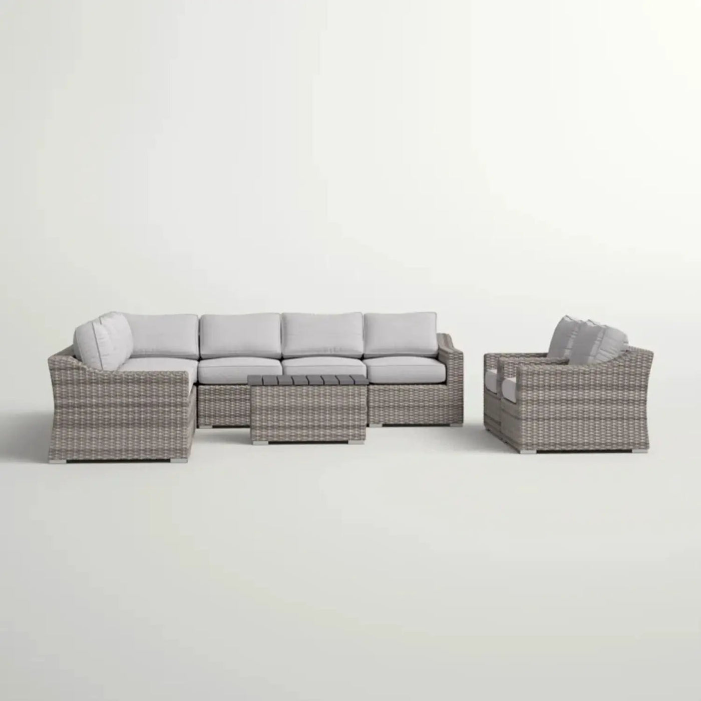 Stylish Sofa Seating Group With Cushions Perfect For Outdoor Gatherings by HouseOfZazla