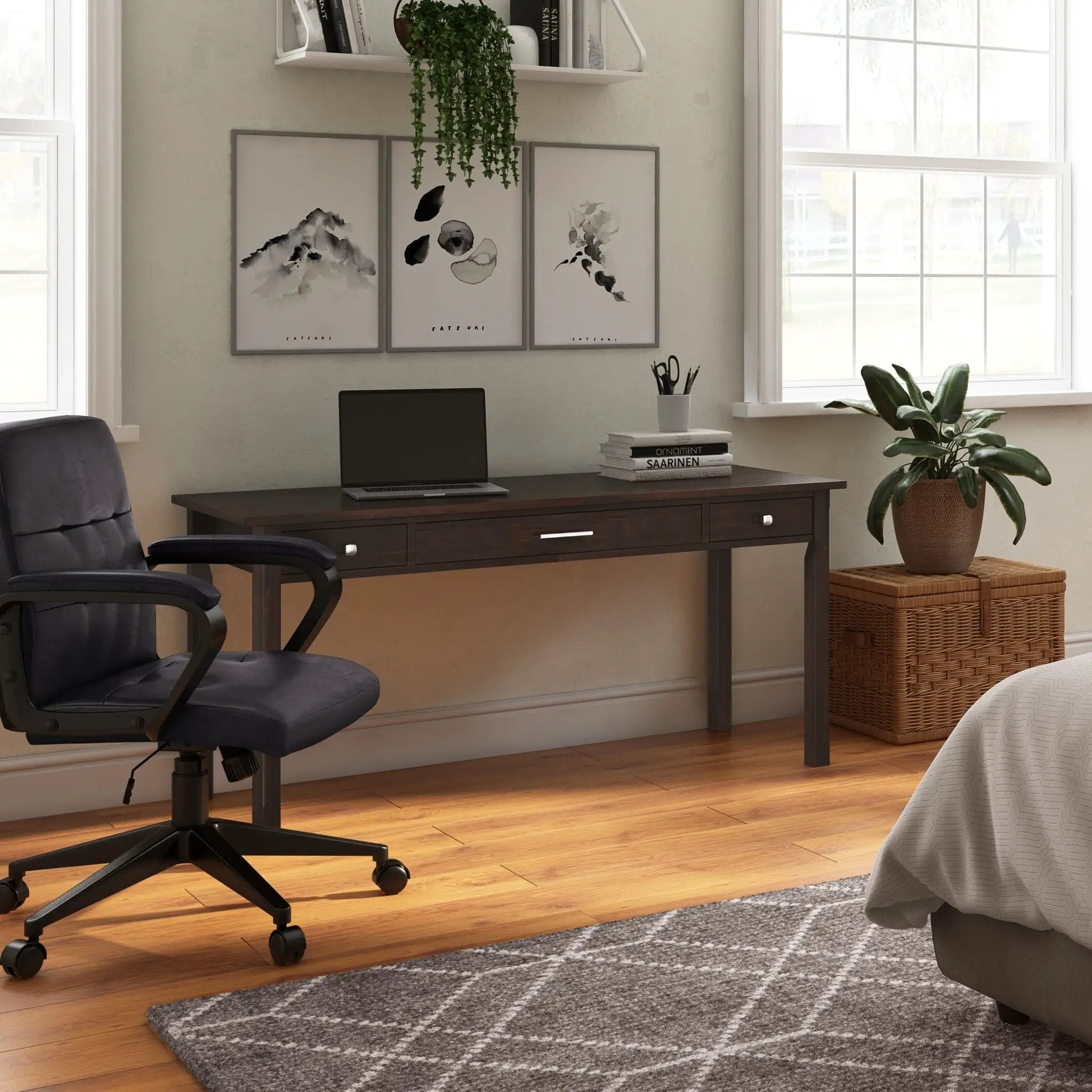 Avalon - Large Desk - Tobacco Brown by Unique Piece Furniture