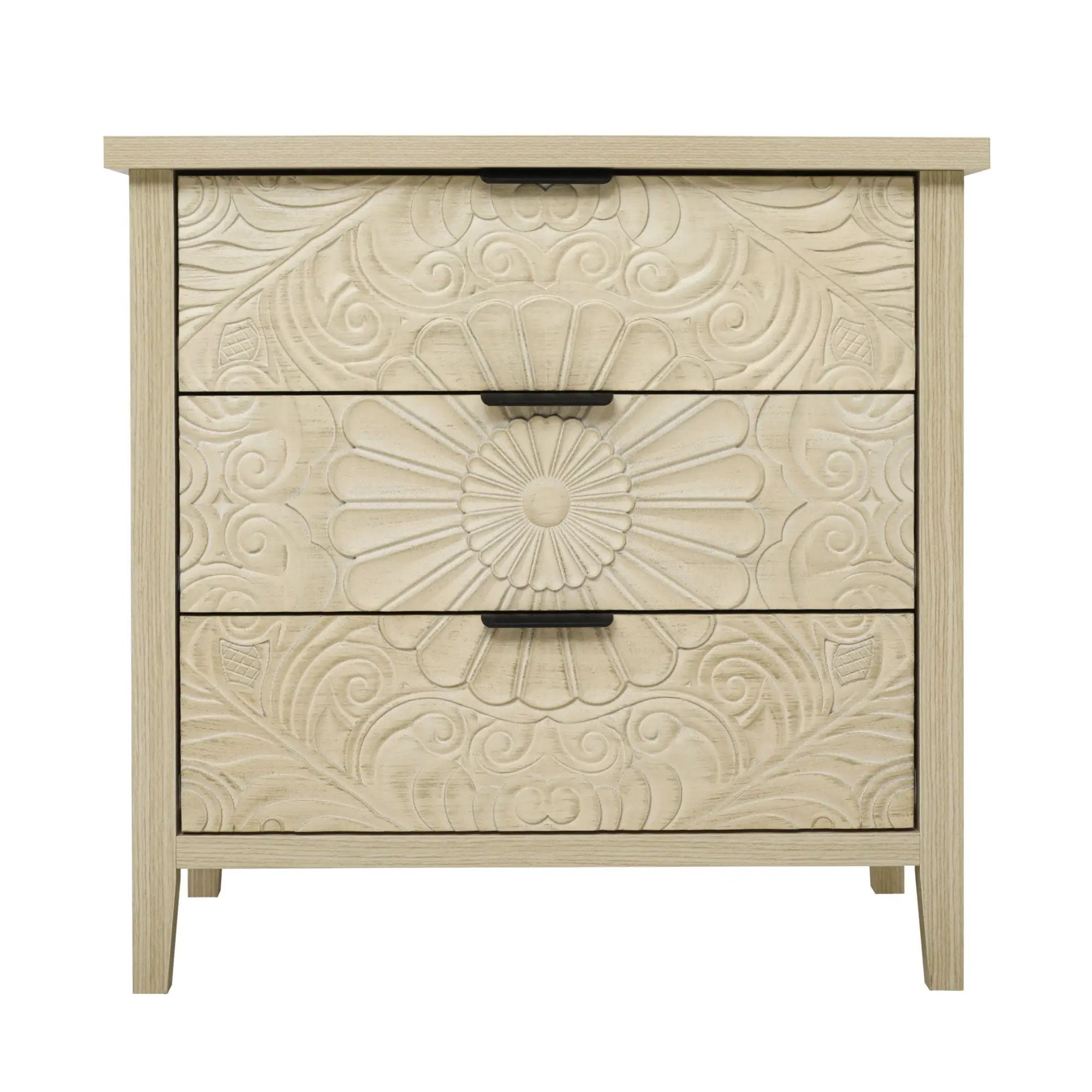 3 Drawer Cabinet - Natural Wood Finish by HouseOfZazla
