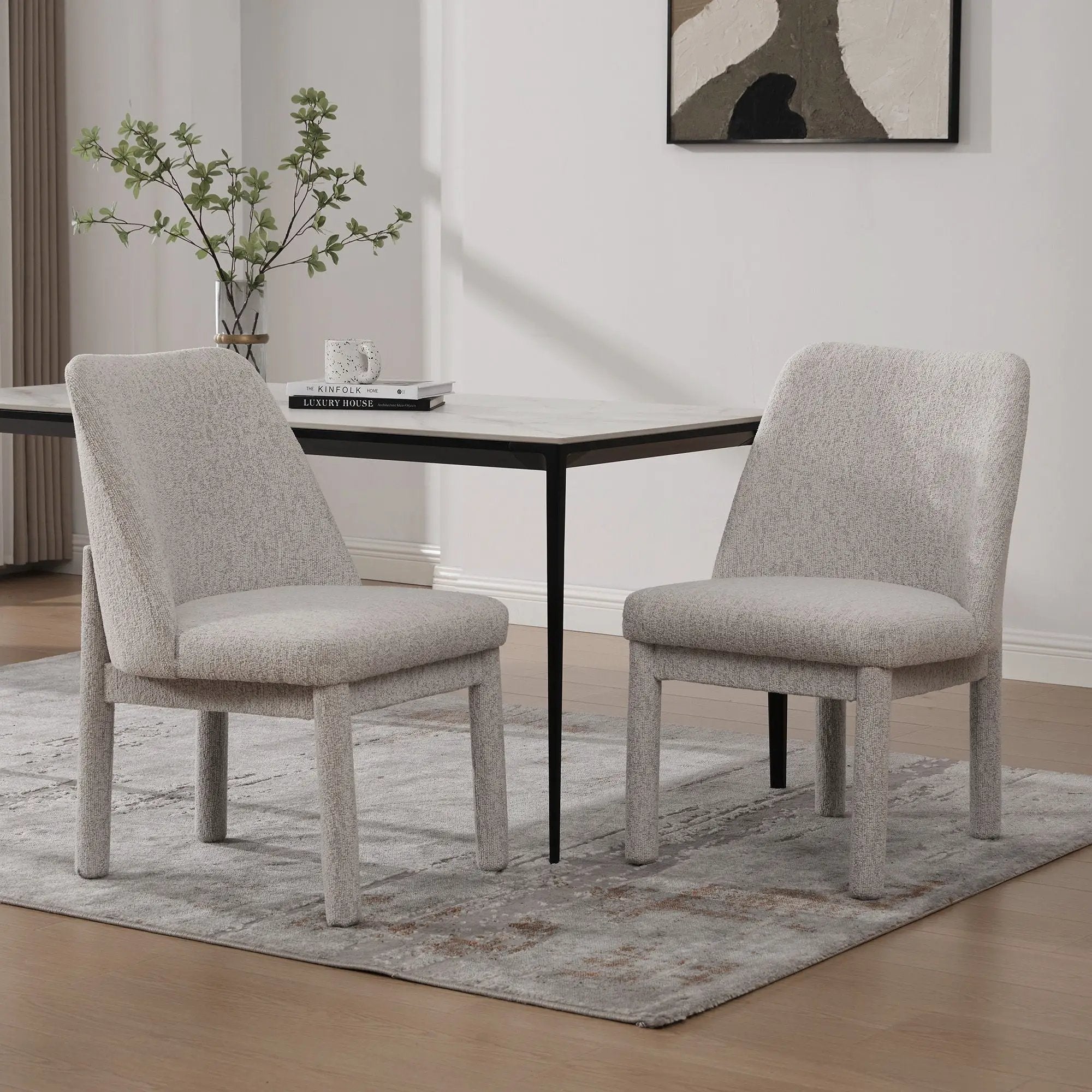 Wide Minimalist Dining Chair by Unique Piece Furniture