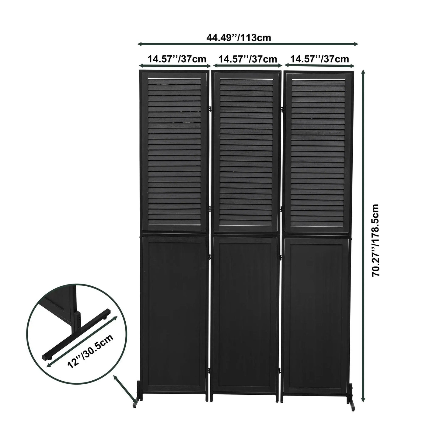 Rustic 3 Panel Room Dividers And Folding Privacy Screen by Unique Piece Furniture