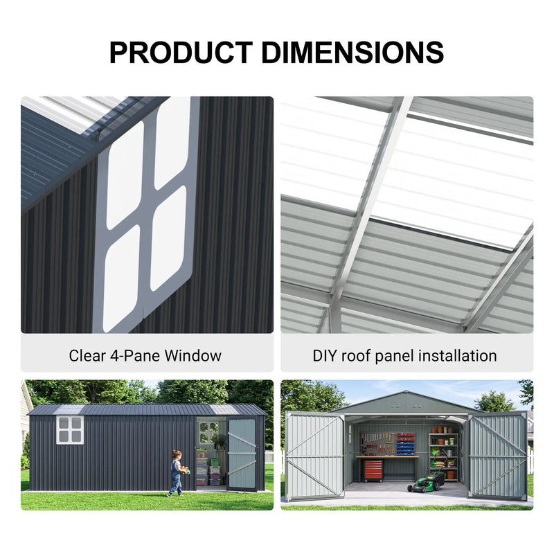 Outdoor Storage Shed 20x13 FT by HouseOfZazla