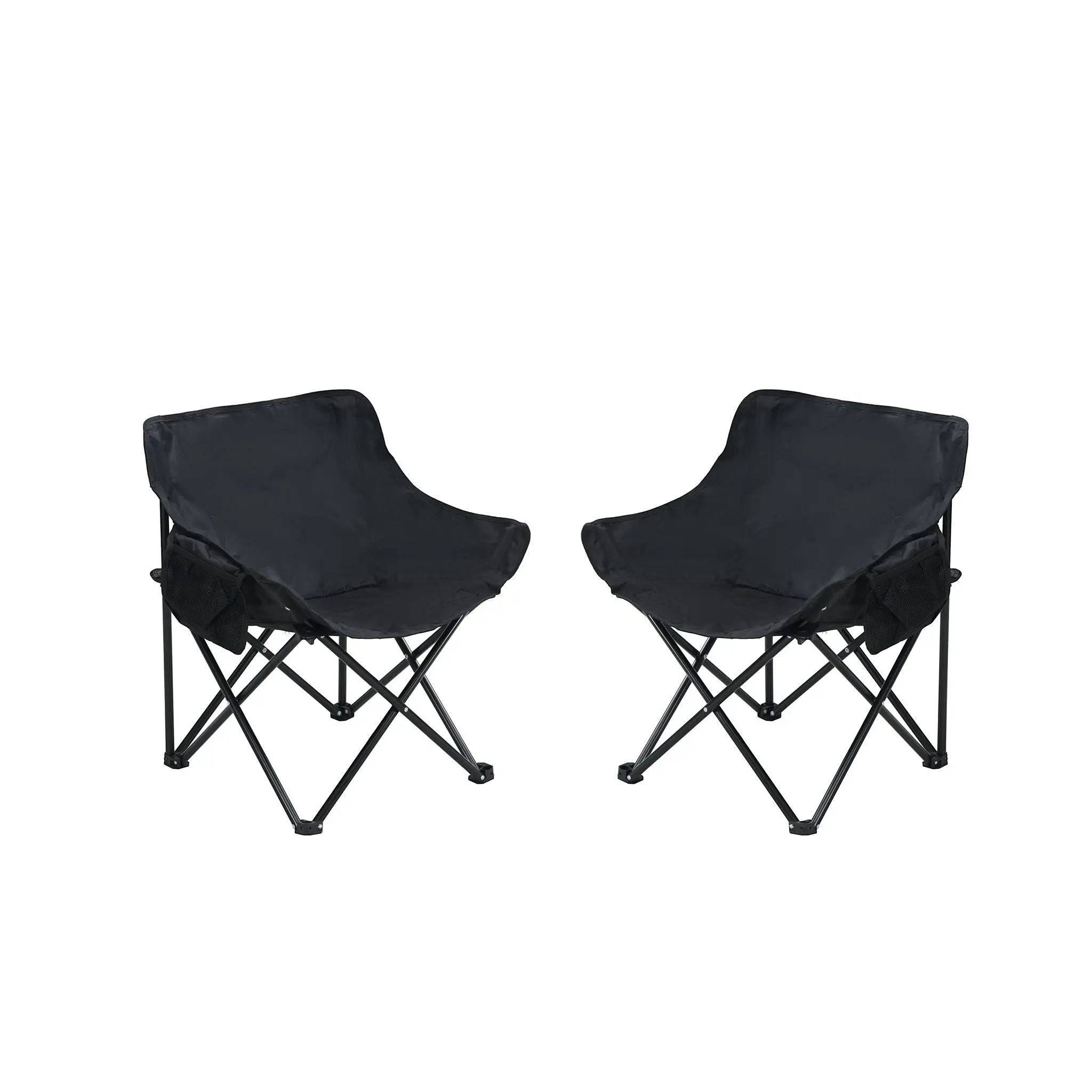 Portable Folding Camping Chairs With Carry Bag (Set of 2) by Unique Piece Furniture