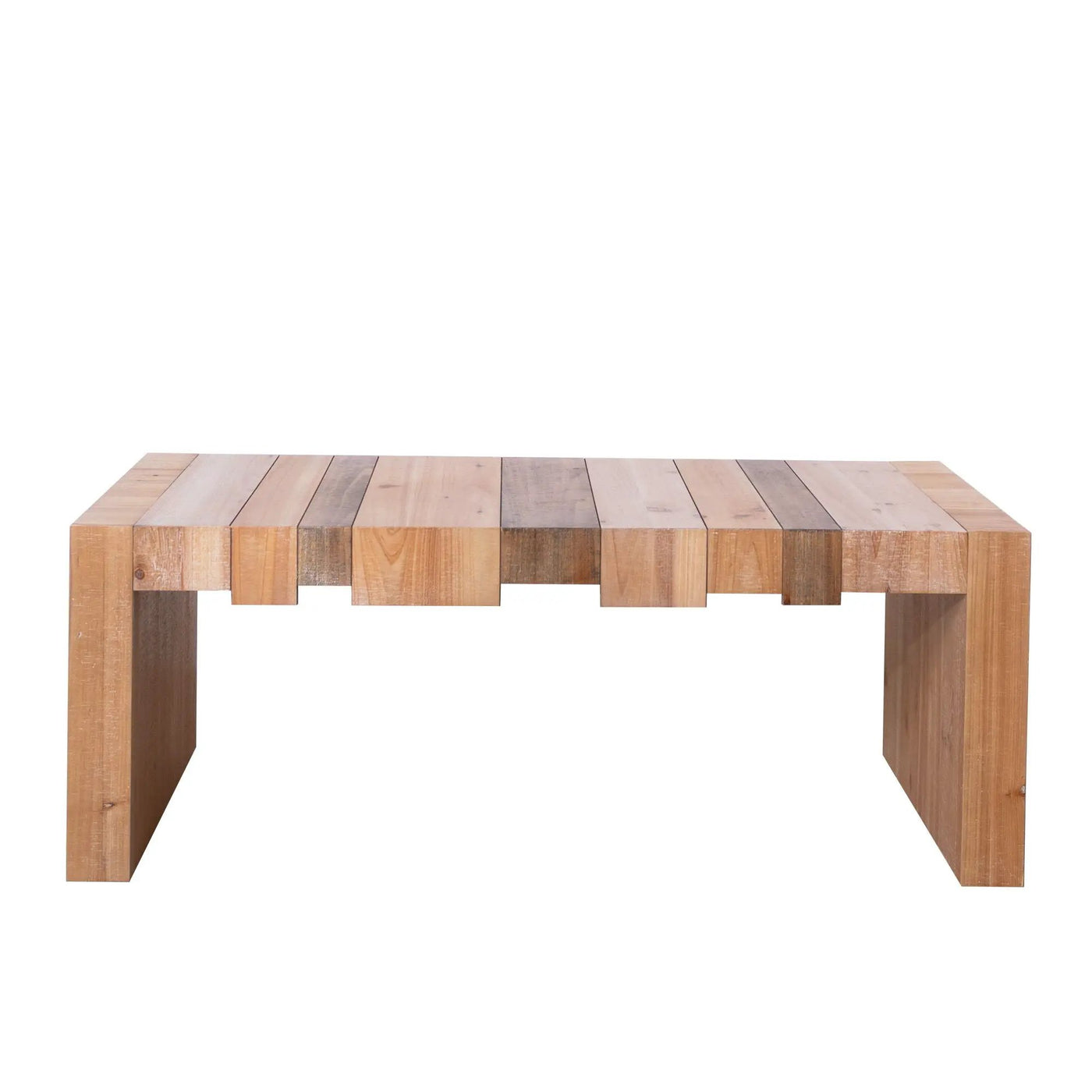 Modern Rustic Table With Sculpted Block Design by HouseOfZazla