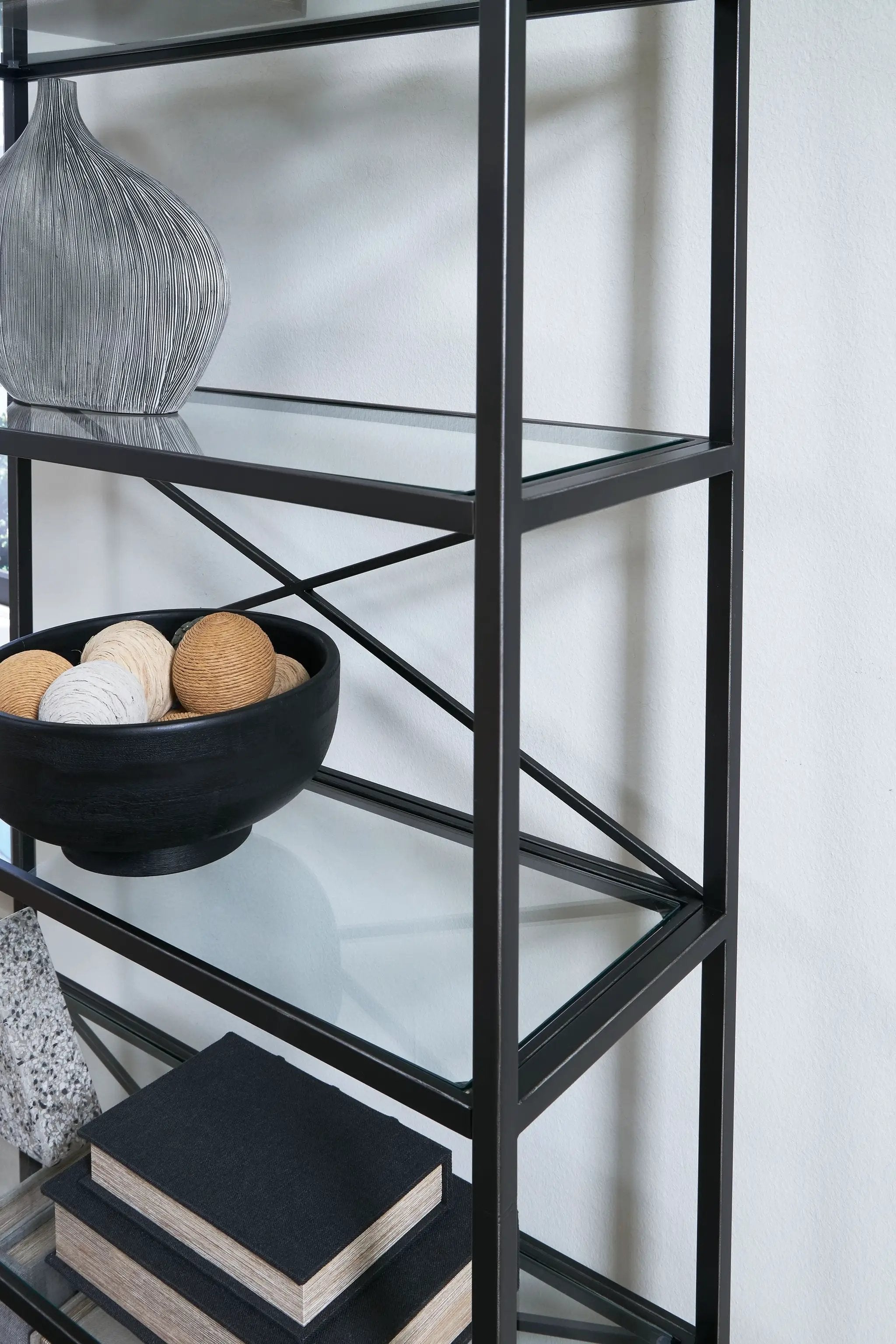 Dakerwell - Bookcase - Antique Black by Unique Piece Furniture